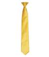 PR755 Premier 'Colours' Satin Clip Tie Sunflower colour image